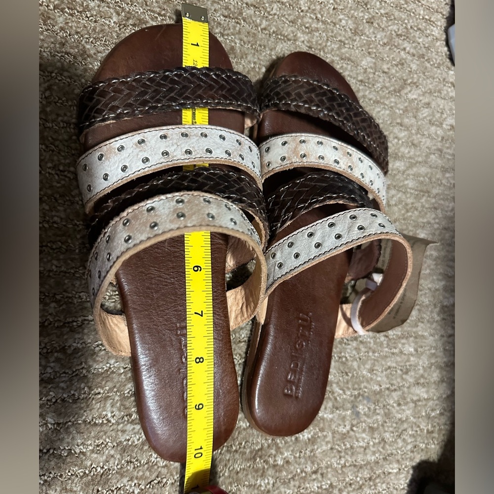 BedStu Women's Sandals in Brown and Cream - Picture 7 of 8